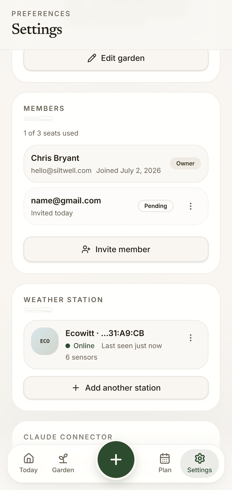 Siltwell app — household-members