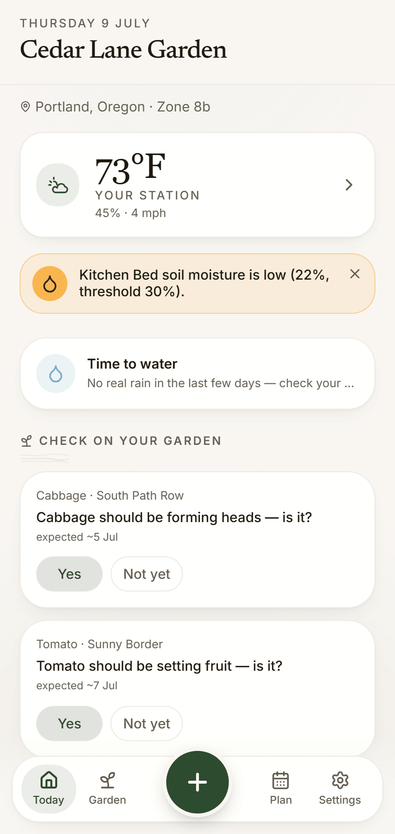 Siltwell app — today-alert